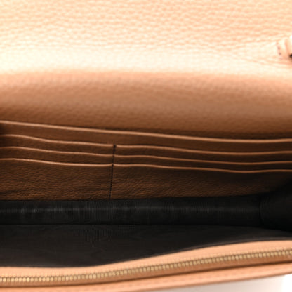 Gucci Pebbled Calfskin Soho Wallet On Chain Camelia 5 of 9