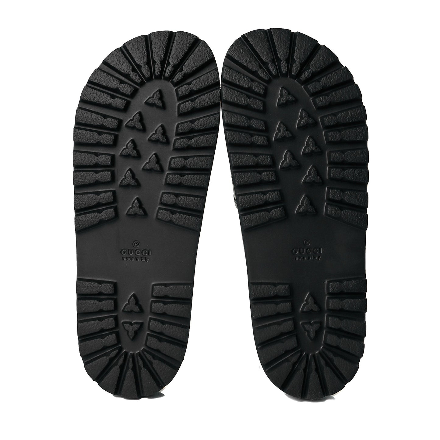 Guccissima Mens Lug Sole Slide Sandals 8 Black