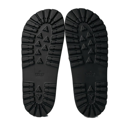 Gucci Guccissima Mens Lug Sole Slide Sandals 8 Black 6 of 8