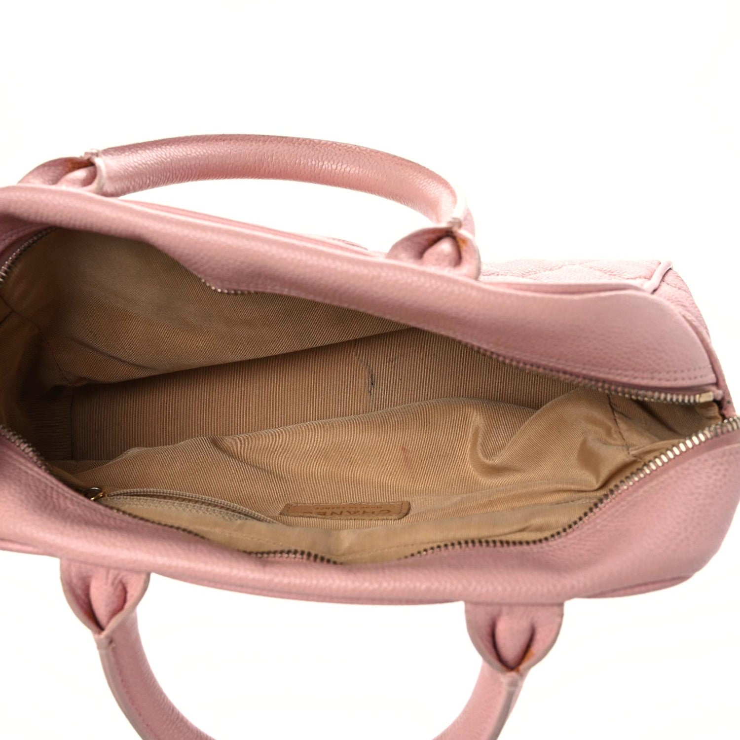 Chanel Caviar Quilted Small Bowler Pink 14 of 19