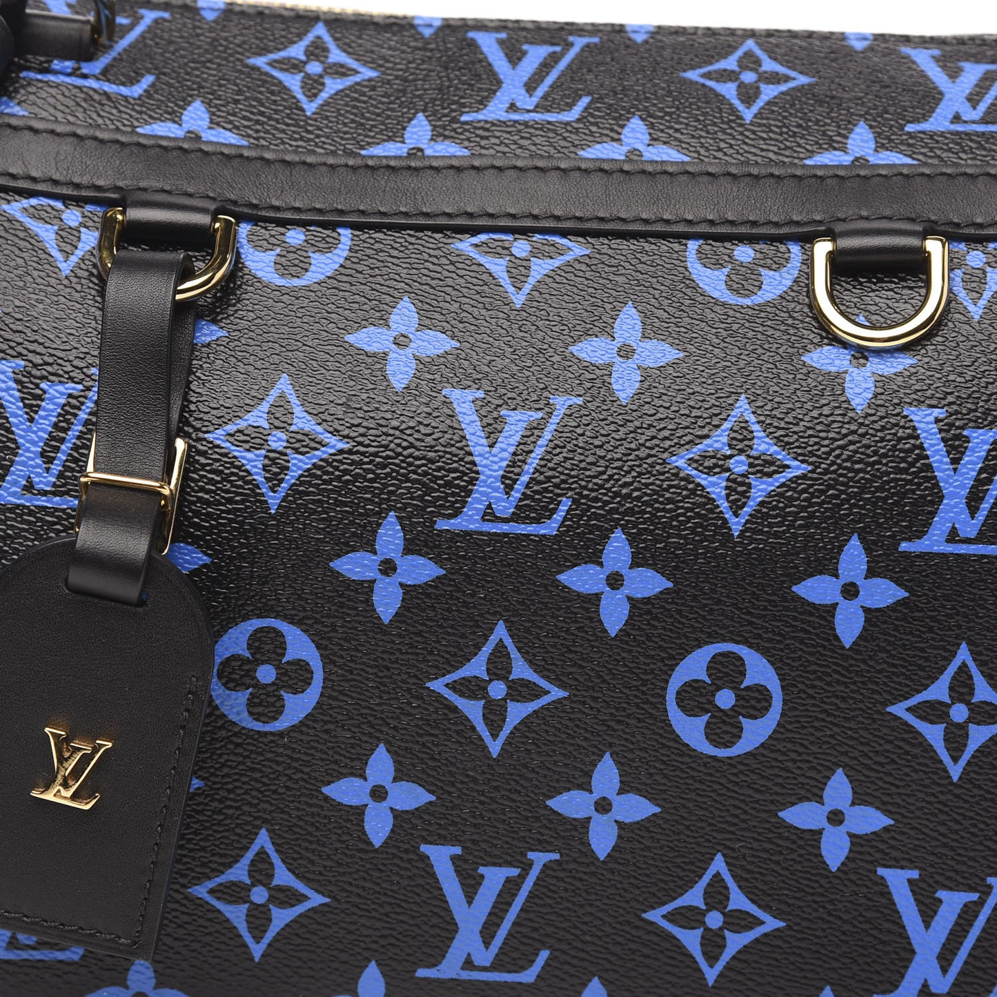 Colored Monogram Speedy Amazon PM Blue Black