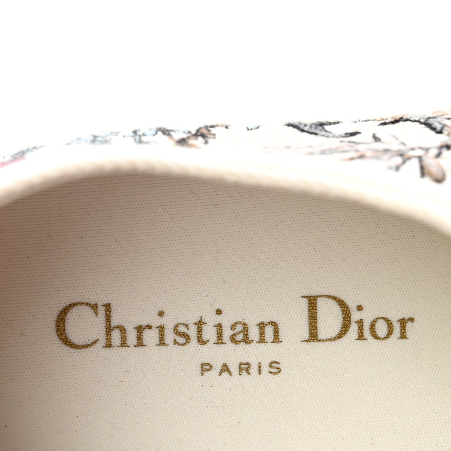 Christian Dior Canvas Embroidered Womens Walk'N'Dior Low Top Sneakers 38 White Multicolor 8 of 9