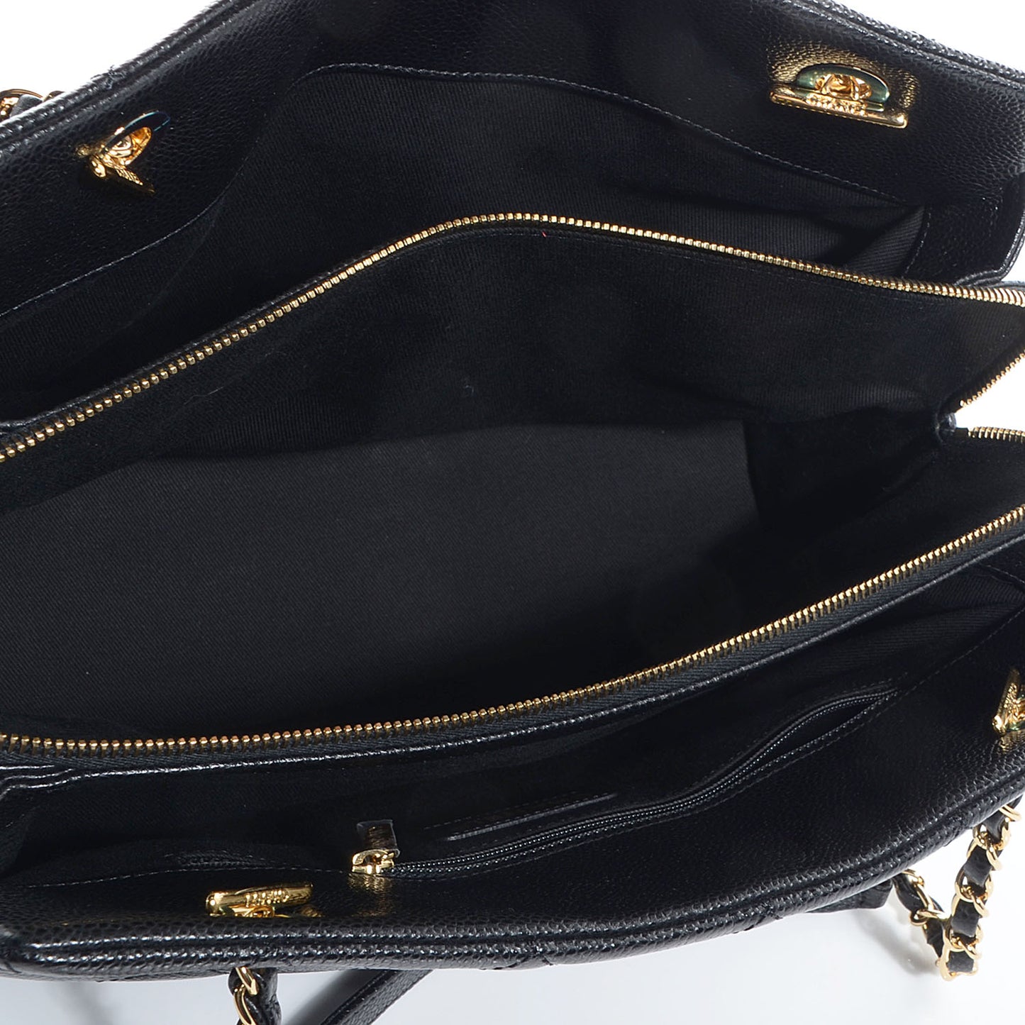 Caviar Timeless CC Shopping Tote Black