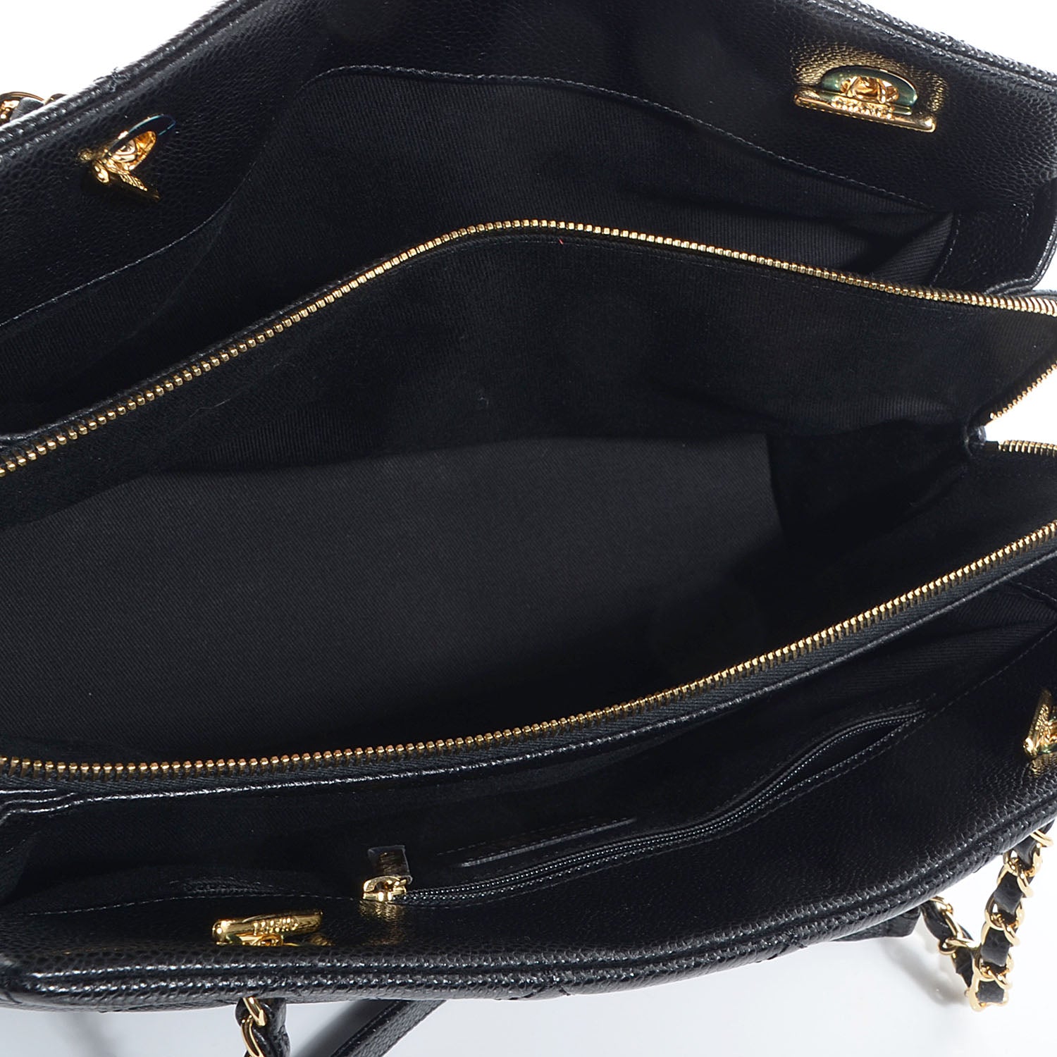 Chanel Caviar Timeless CC Shopping Tote Black 5 of 8