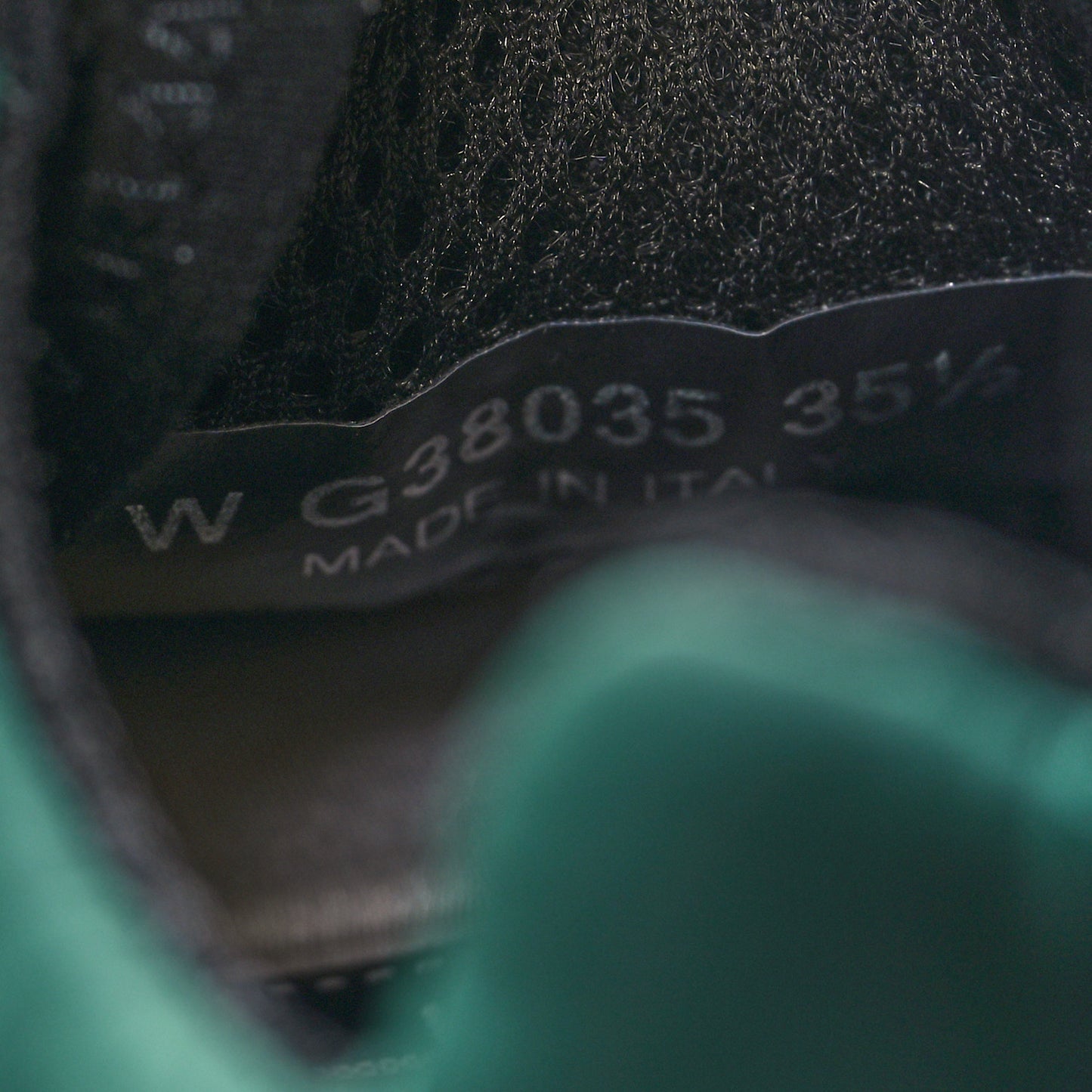 Nylon Suede Calfskin CC Sneakers 35.5 Green