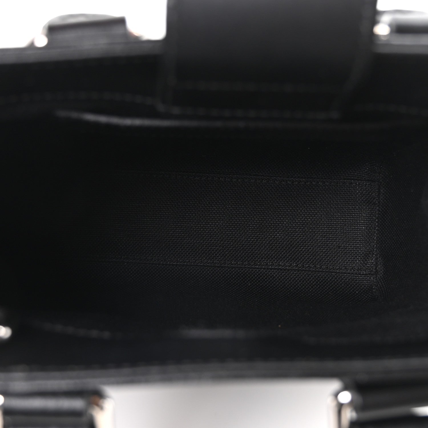 Gucci GG Supreme Monogram Appia Calfskin Web Mini Tote Bag Black 5 of 9
