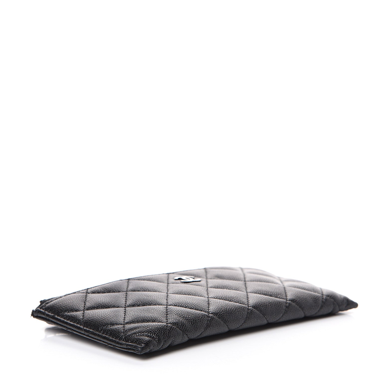 Chanel Iridescent Caviar Quilted Classic Zip Pouch Black 3 of 13