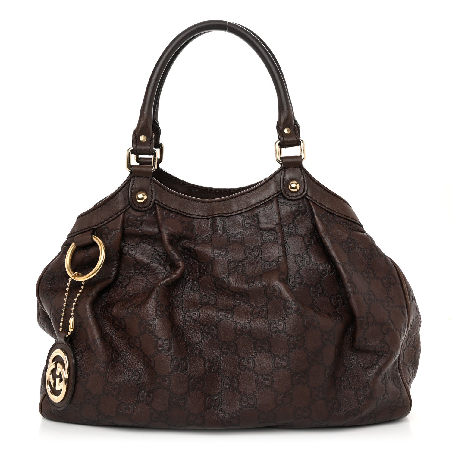 Gucci Guccissima Medium Sukey Tote Chocolate 1 of 10