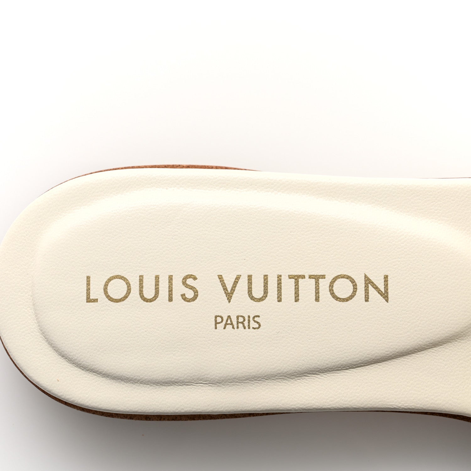 Louis Vuitton Raffia Calfskin Monogram By The Pool Revival Flat Mules 38 White 6 of 9