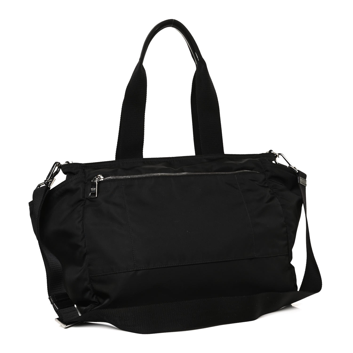 Prada Nylon Vela Baby Bag Black 3 of 12