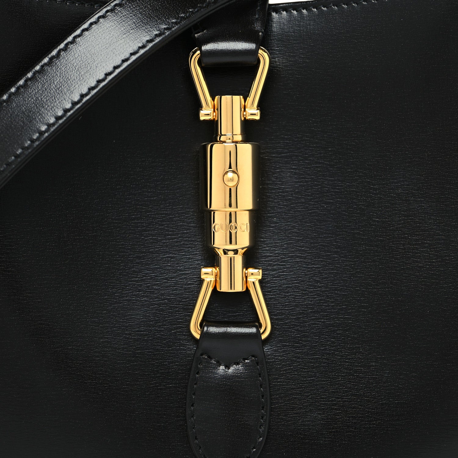 Gucci Boarded Dyana Lux Calfskin Small Jackie 1961 Hobo Black 8 of 11