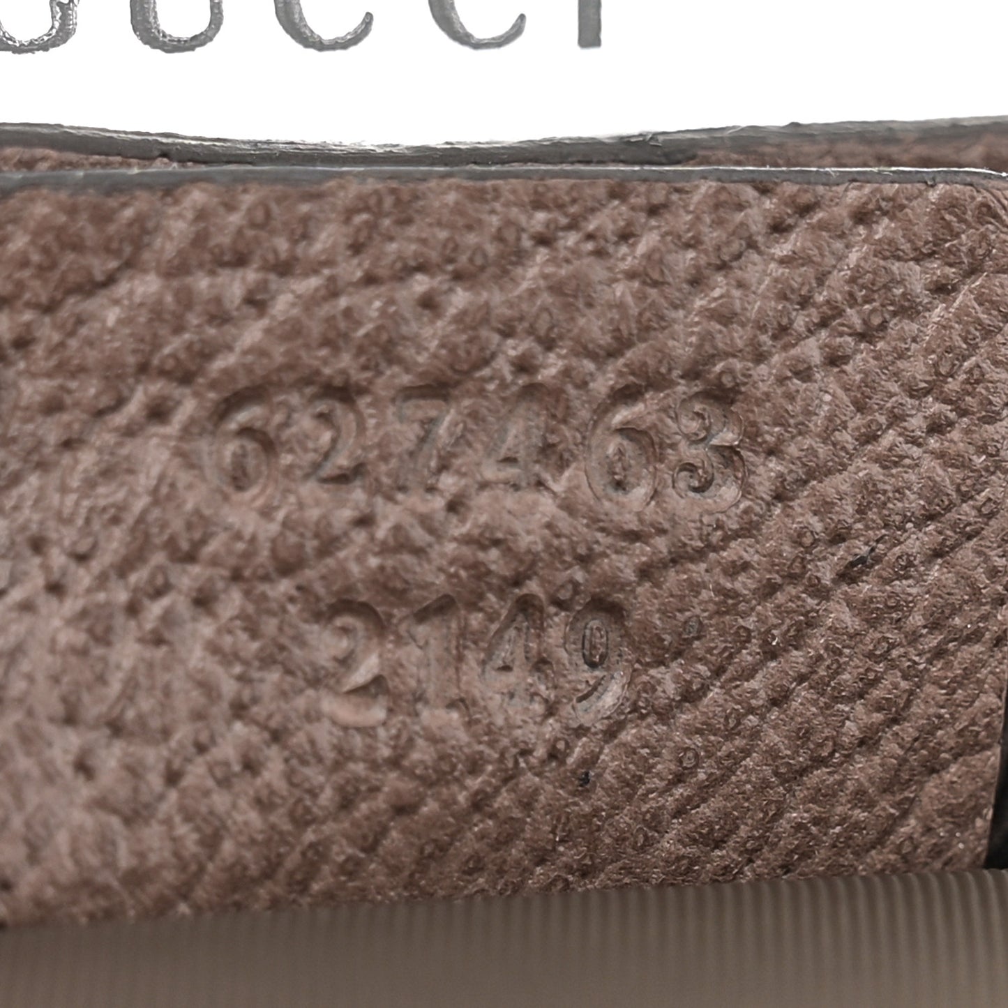 GG Supreme Monogram Textured Calfskin Web Ophidia Vanity Cosmetic Case Beige Ebony New Acero