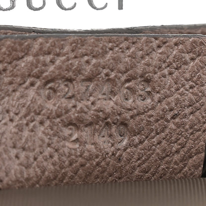 Gucci GG Supreme Monogram Textured Calfskin Web Ophidia Vanity Cosmetic Case Beige Ebony New Acero 7 of 7