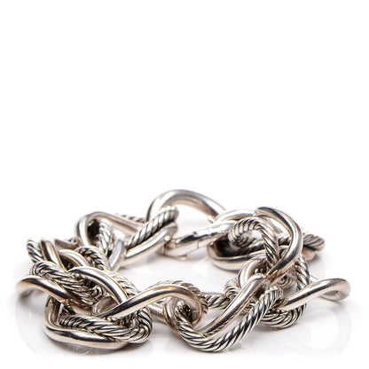 David Yurman Sterling Silver Double Link Bracelet 1 of 4