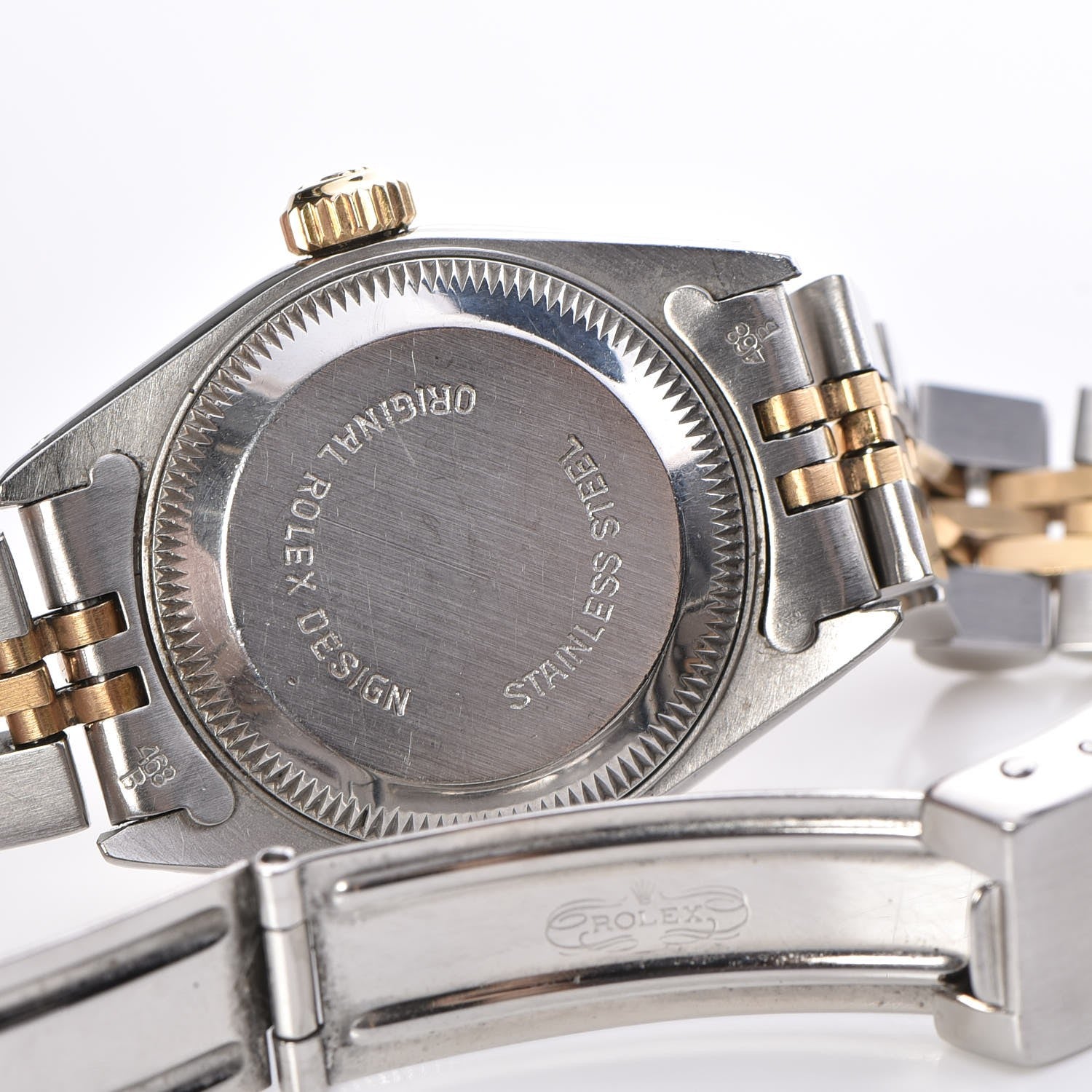 Rolex Stainless Steel 18K Yellow Gold Diamond 26mm Oyster Perpetual Datejust Watch Champagne 69173 6 of 7