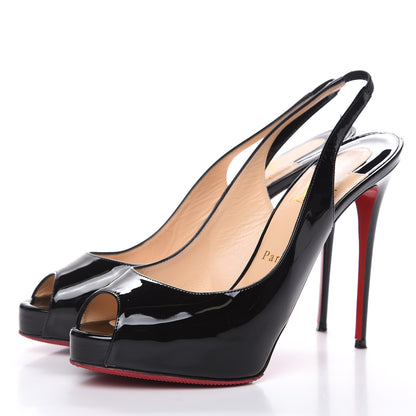 Christian Louboutin Patent Private Number 120 Pumps 39.5 Black 3 of 9