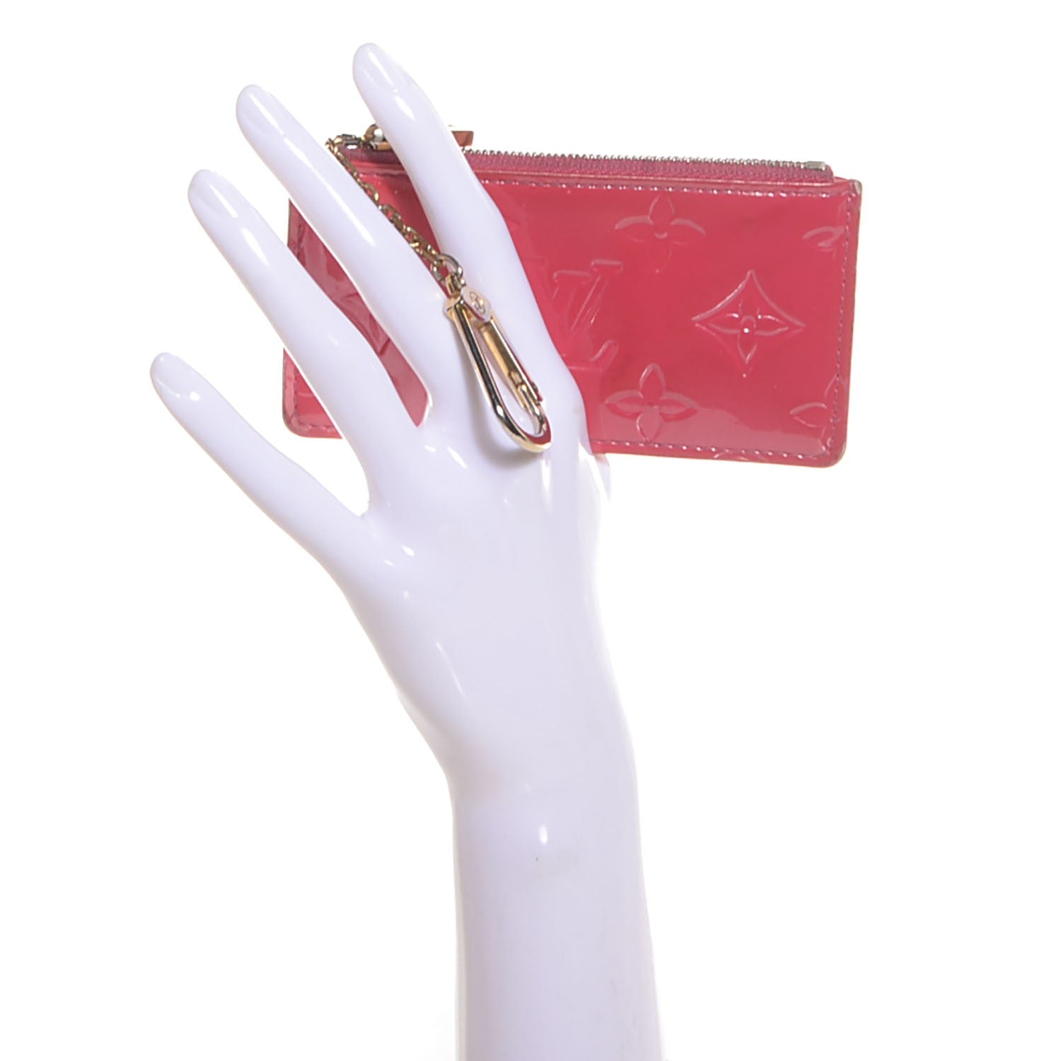 Louis Vuitton Vernis Key Pouch Framboise 2 of 7