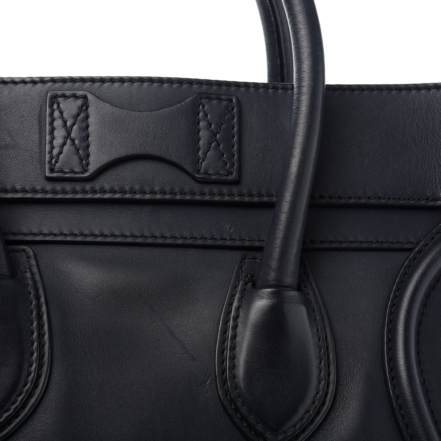 Celine Smooth Calfskin Mini Luggage Navy Blue 13 of 14
