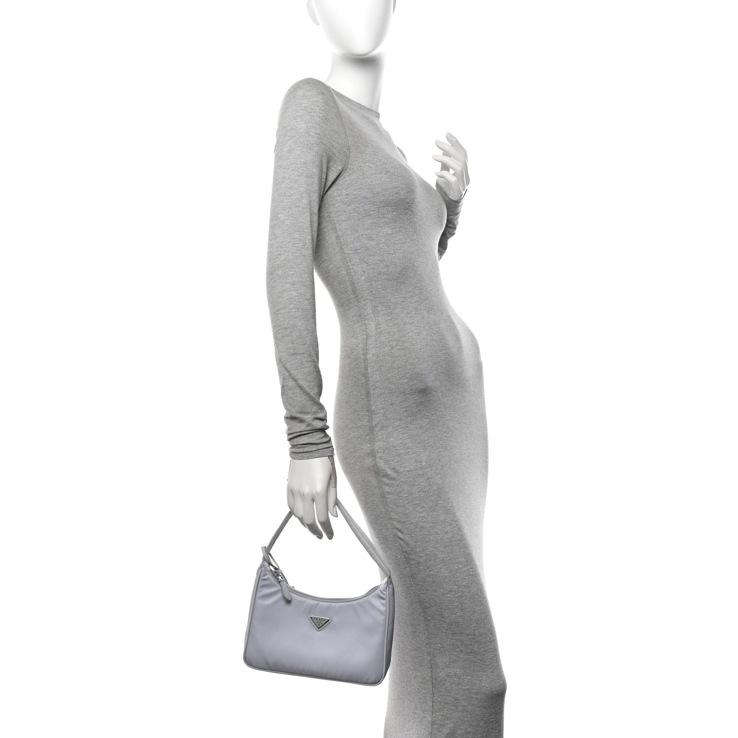 Prada Tessuto Nylon Mini Re-Edition 2000 Bag Fiordaliso 2 of 11