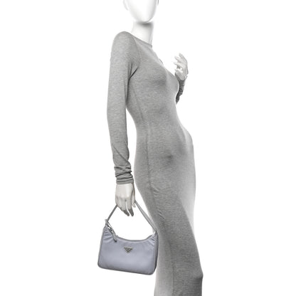 Prada Tessuto Nylon Mini Re-Edition 2000 Bag Fiordaliso 2 of 11