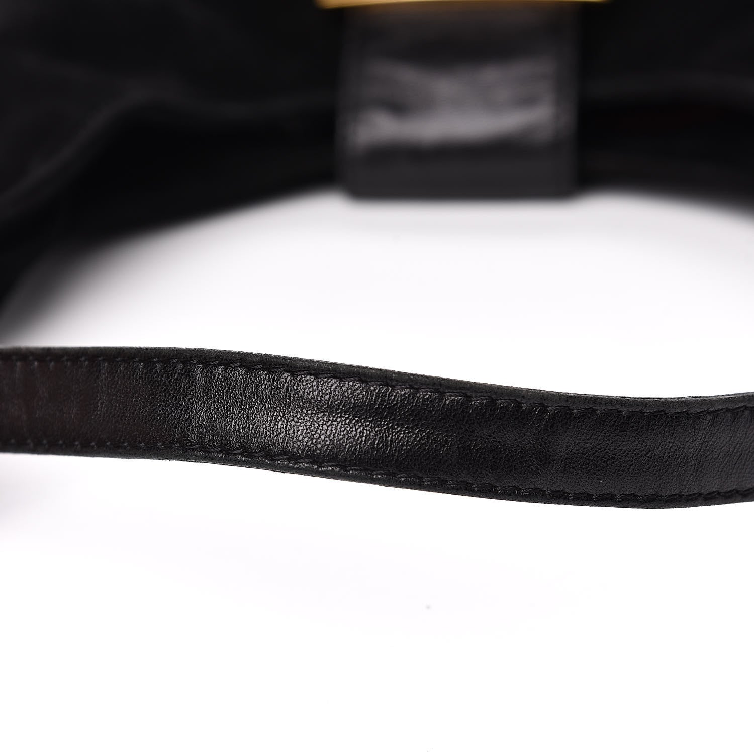 Fendi Suede Glitter Shoulder Bag Black 10 of 13