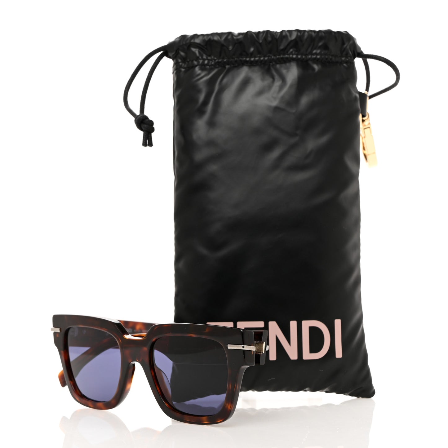 Acetate Fendigraphy Square Sunglasses FE40078I Tortoise Shell