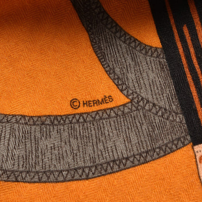 Hermes Cashmere Silk Eperon D'Or Shawl 140 6 of 7