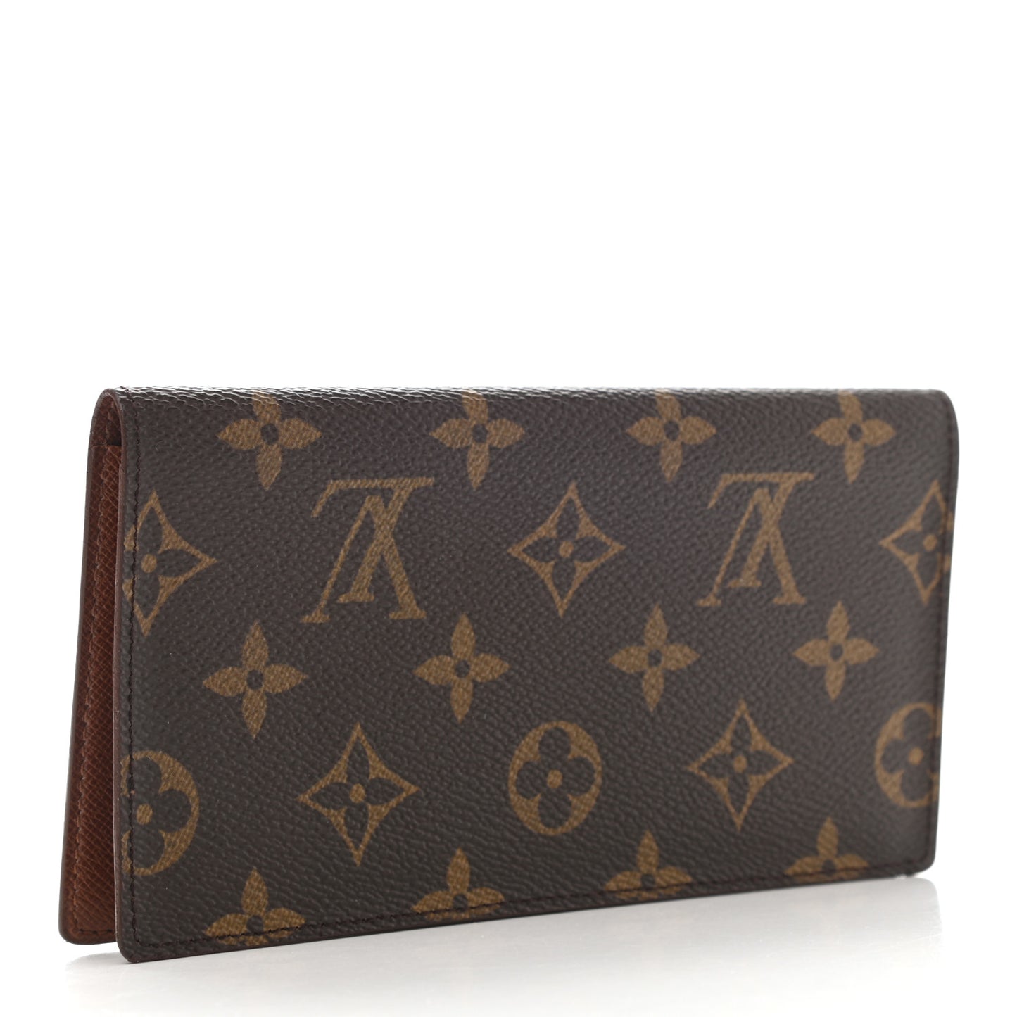 Monogram Simple Checkbook Holder Wallet Cover