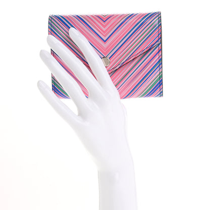 Louis Vuitton Epi Tropical Victorine Wallet Blue Rose 2 of 9