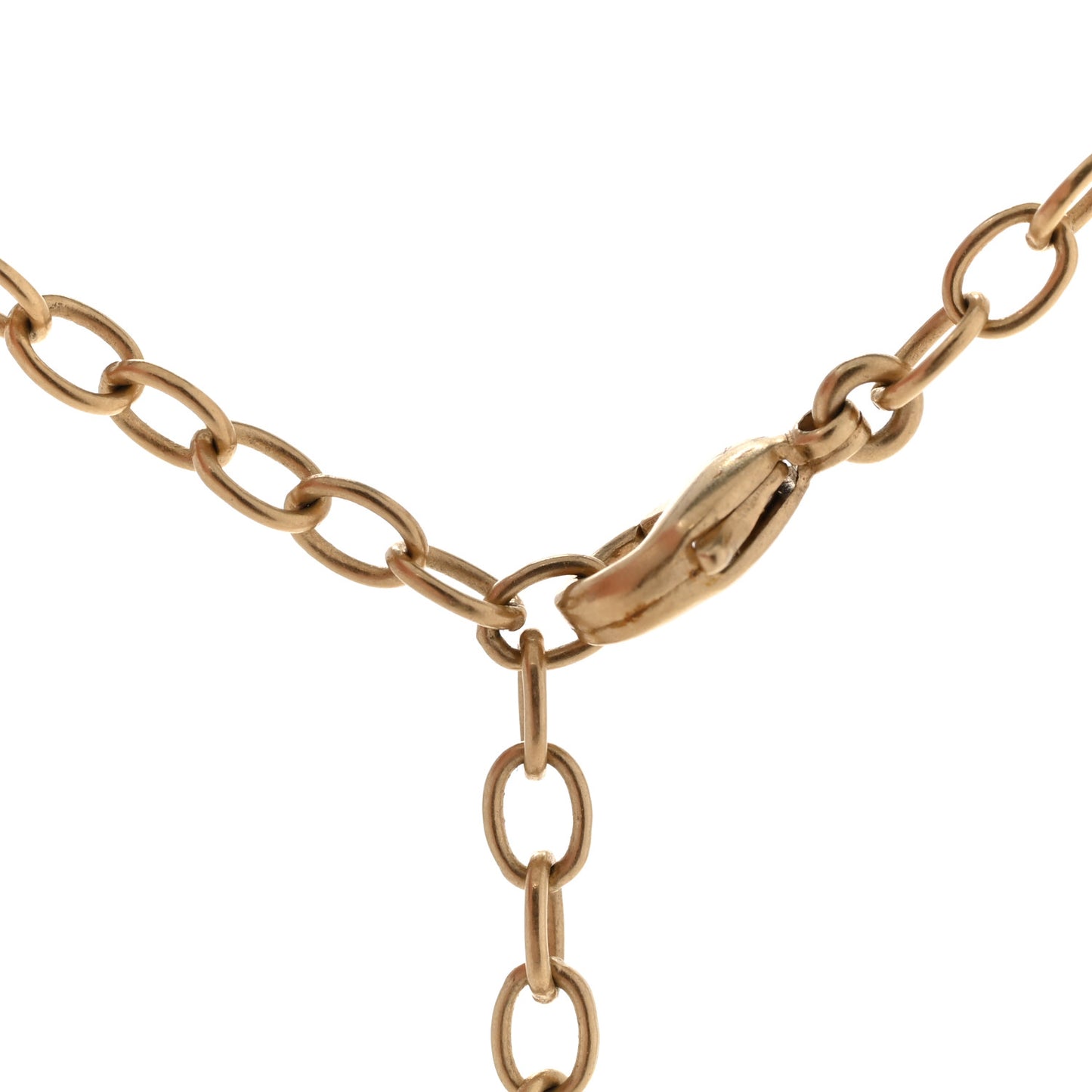 Pearl Metal Long Lariat Necklace Gold