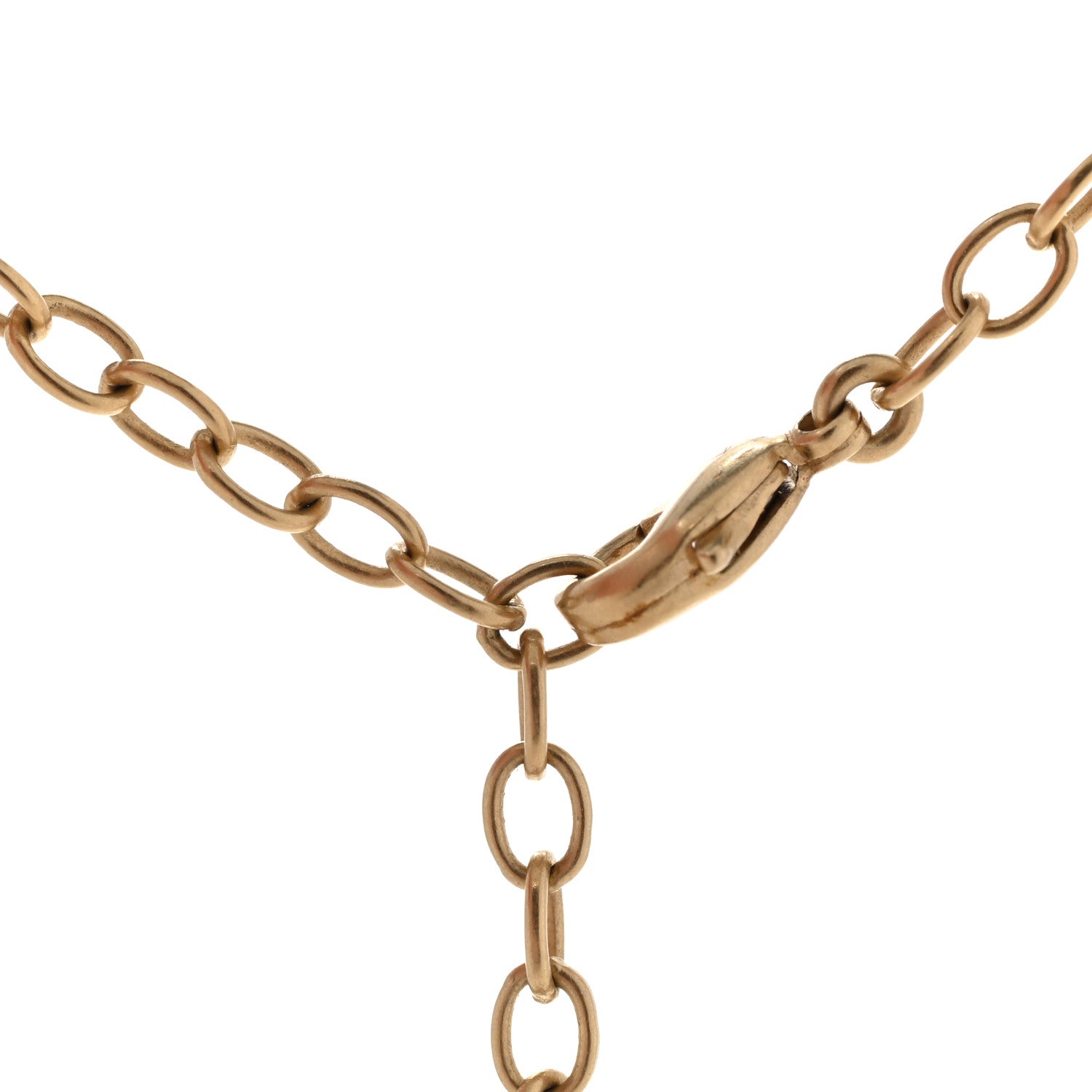 Christian Dior Pearl Metal Long Lariat Necklace Gold 7 of 9