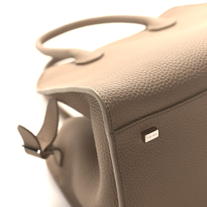 The Row Grained Calfskin Soft Margaux 10 Bag Dark Taupe 8 of 12