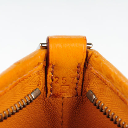 Hermes Ostrich Berlingot 23 PM Saffron 7 of 7