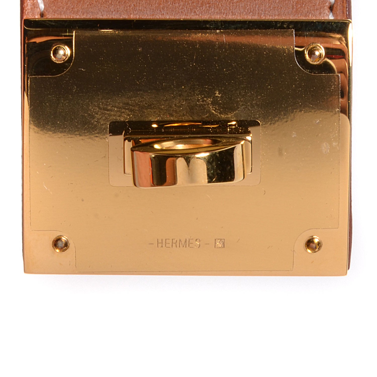 Hermes Natural Barenia Kelly Dog Bracelet 4 of 7