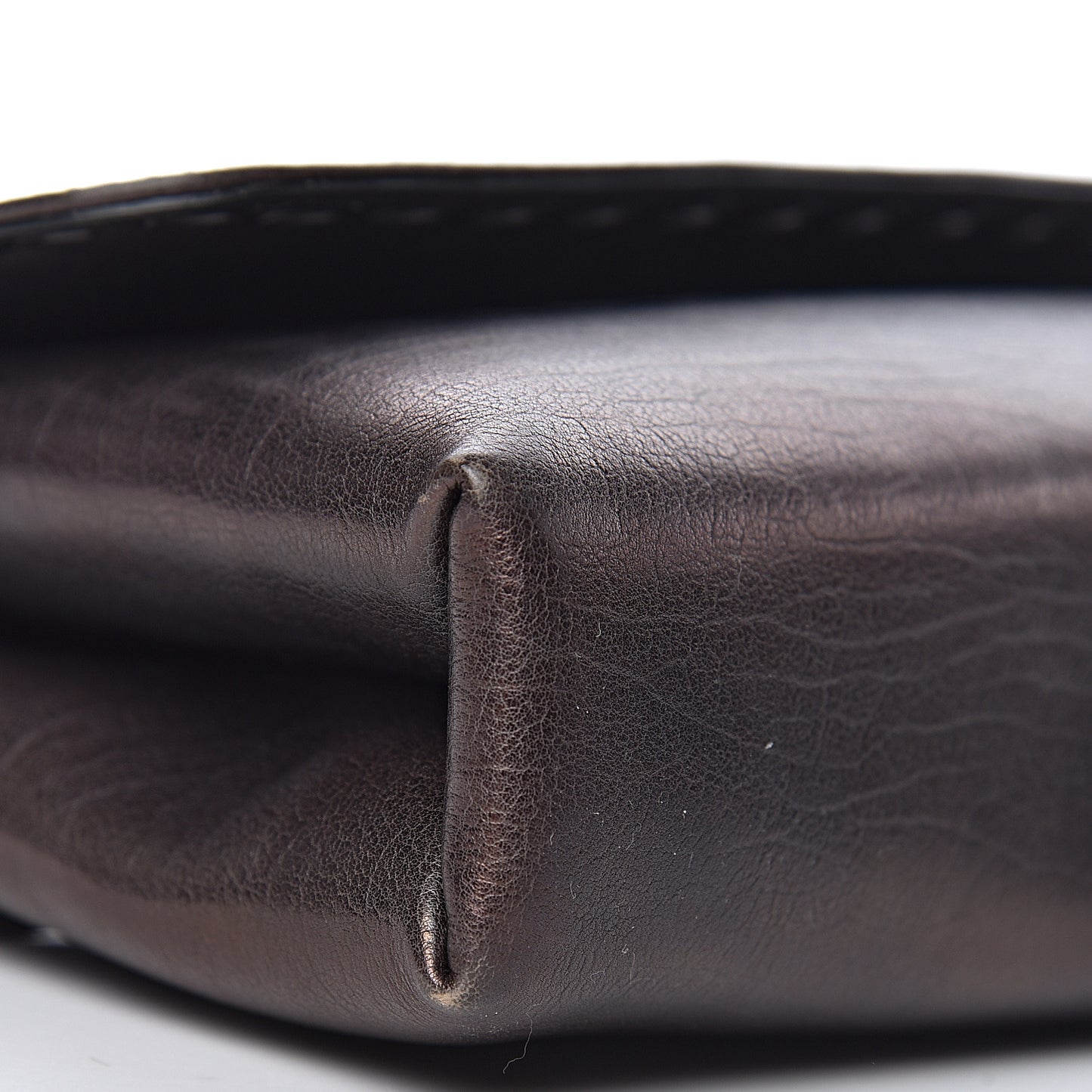 Metallic Nappa Intrecciato Eyelets Flap Shoulder Bag Matita