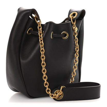 Saint Laurent Calfskin Cassandre Supple Bucket Bag Black 3 of 10