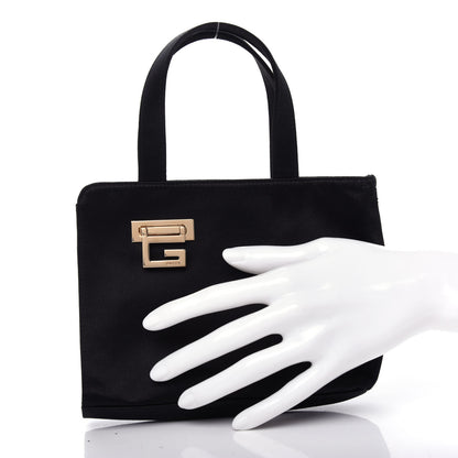Gucci Satin Tote Black 2 of 10