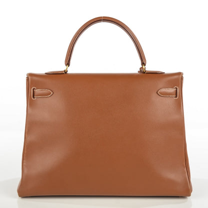 Hermes Courchevel Kelly Retourne 35 Gold 20 of 25