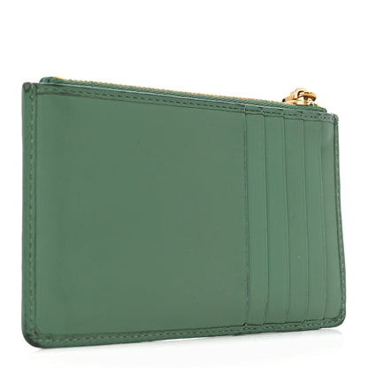 Miu Miu Soft Calf Softy Envelope Zip Card Holder Salvia 3 of 8