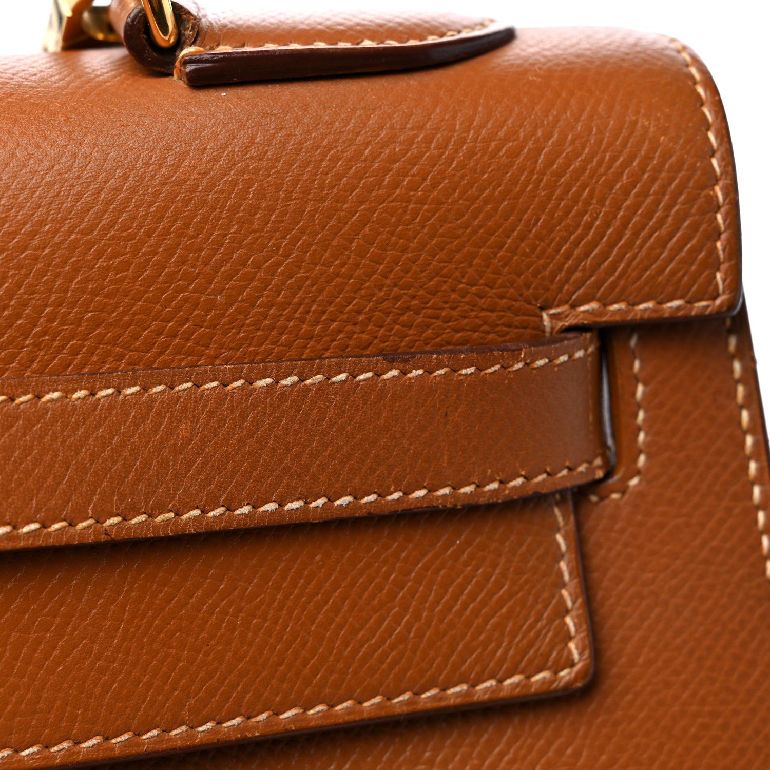 Hermes Courchevel Kelly Sellier 32 Gold 22 of 23