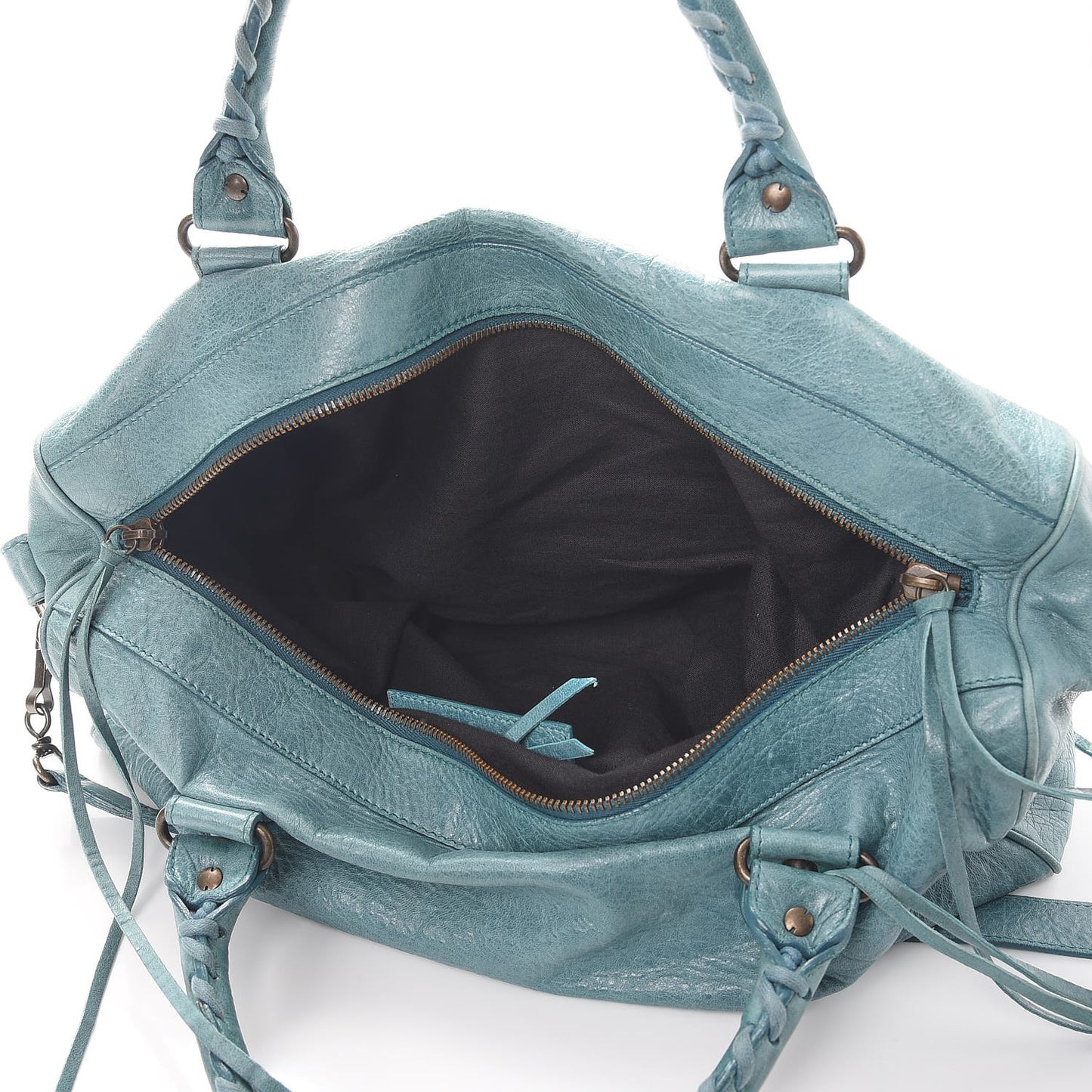 Chevre Classic Hardware Twiggy Aquamarine
