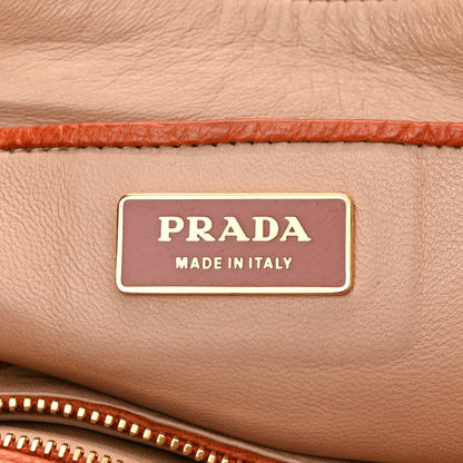 Prada Ostrich  Tote Cognac 6 of 13
