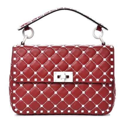 Valentino Garavani Lambskin Medium Free Rockstud Spike Shoulder Bag Rosso Valentino 1 of 8