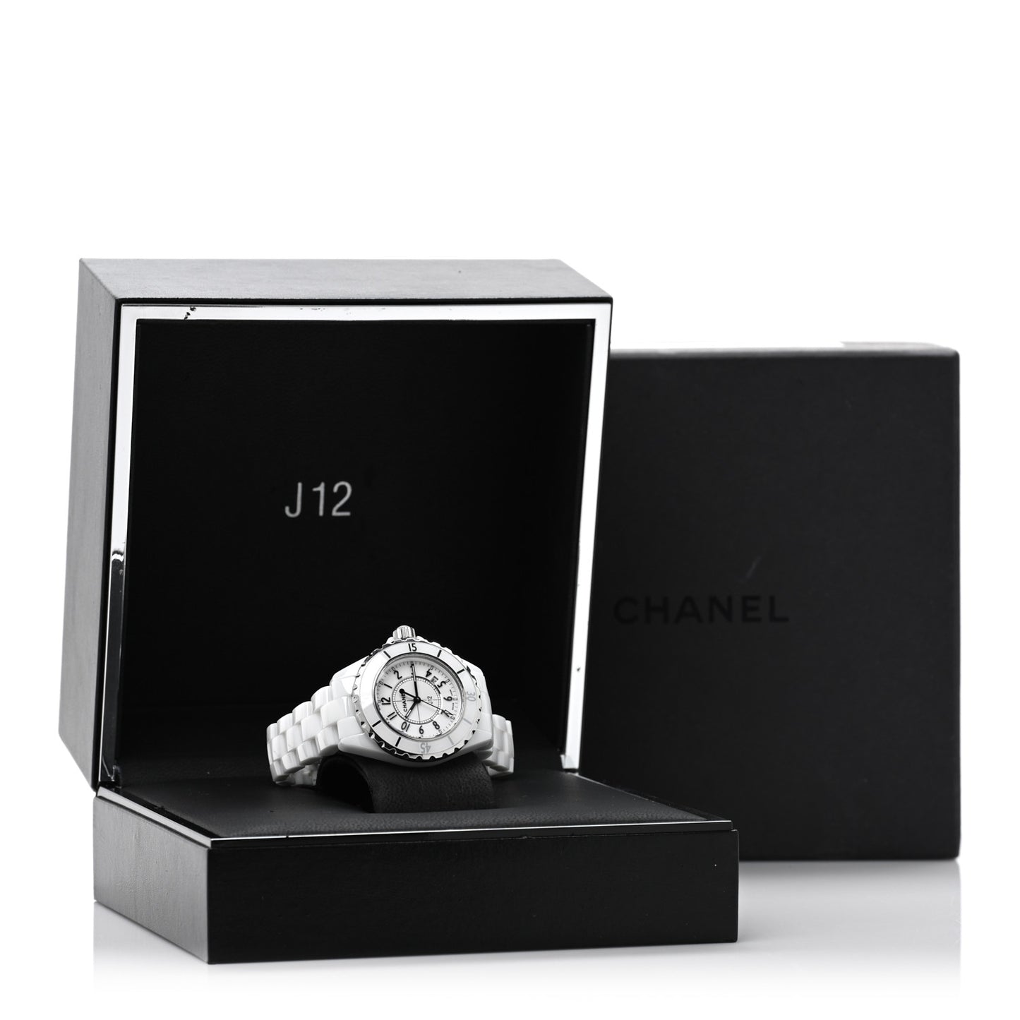 Stainless Steel Ceramic 33mm J12 Quartz Watch White