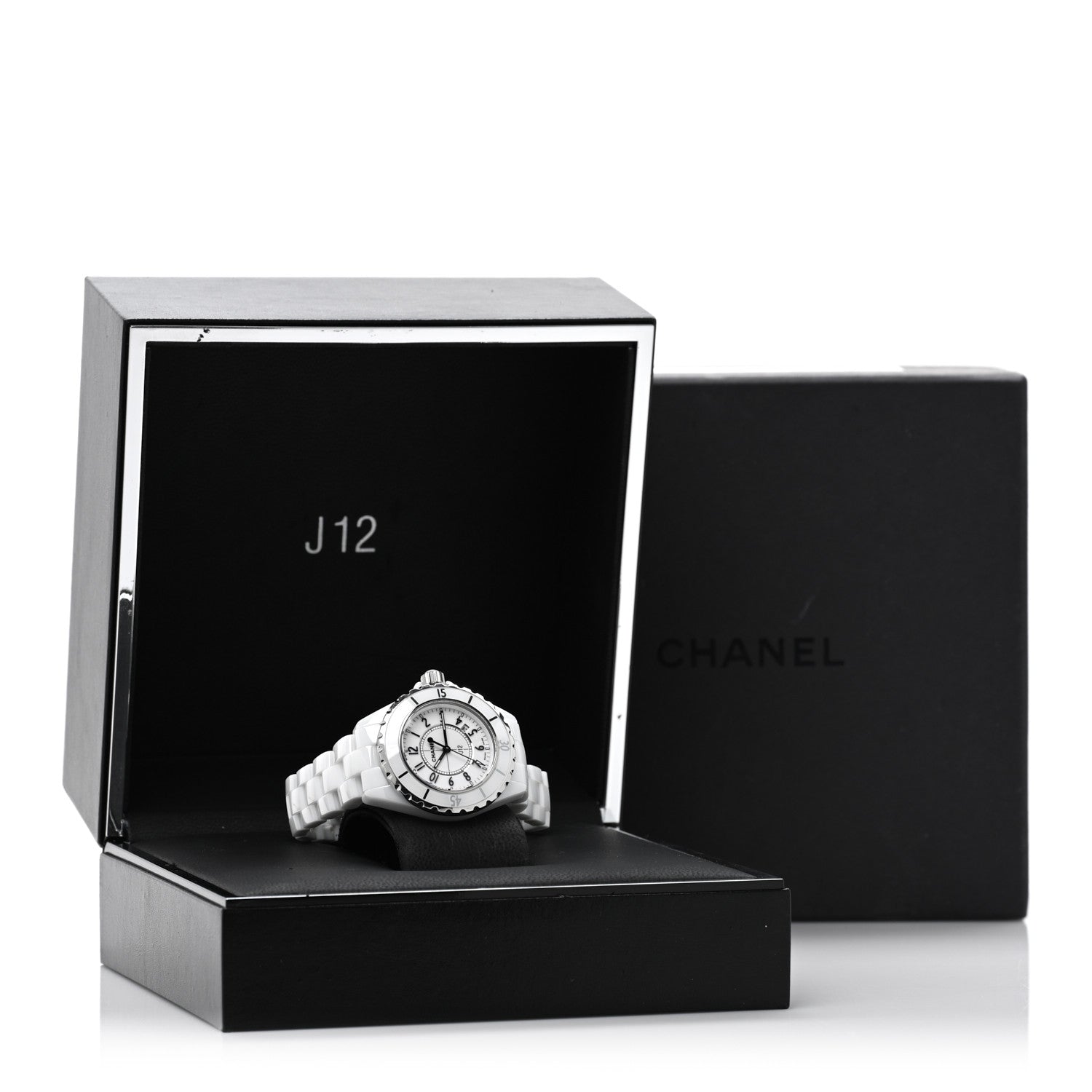 Chanel Stainless Steel Ceramic 33mm J12 Quartz Watch White 5 of 5
