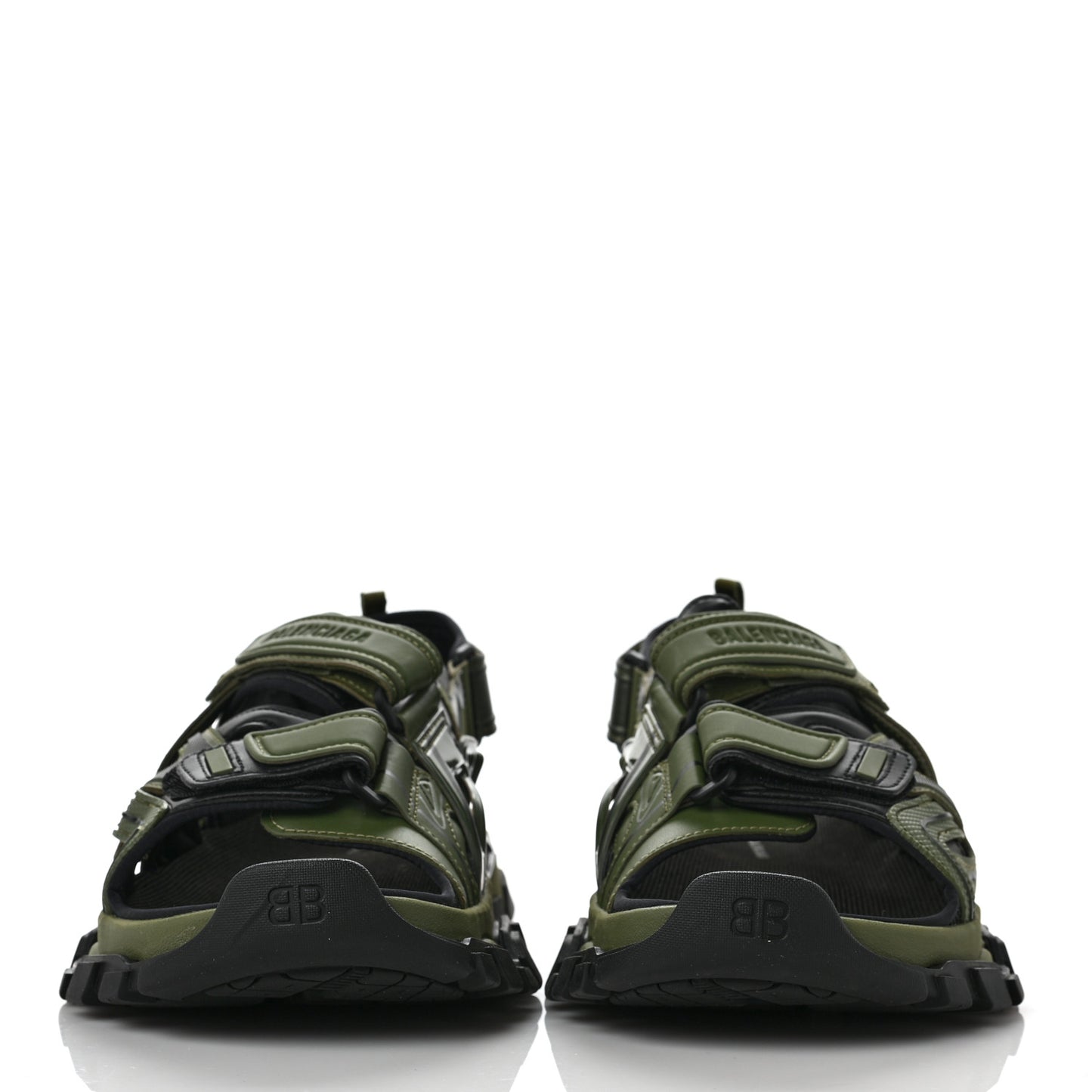 Neoprene Rubber Mens Track Sandals 44 Dark Kaki