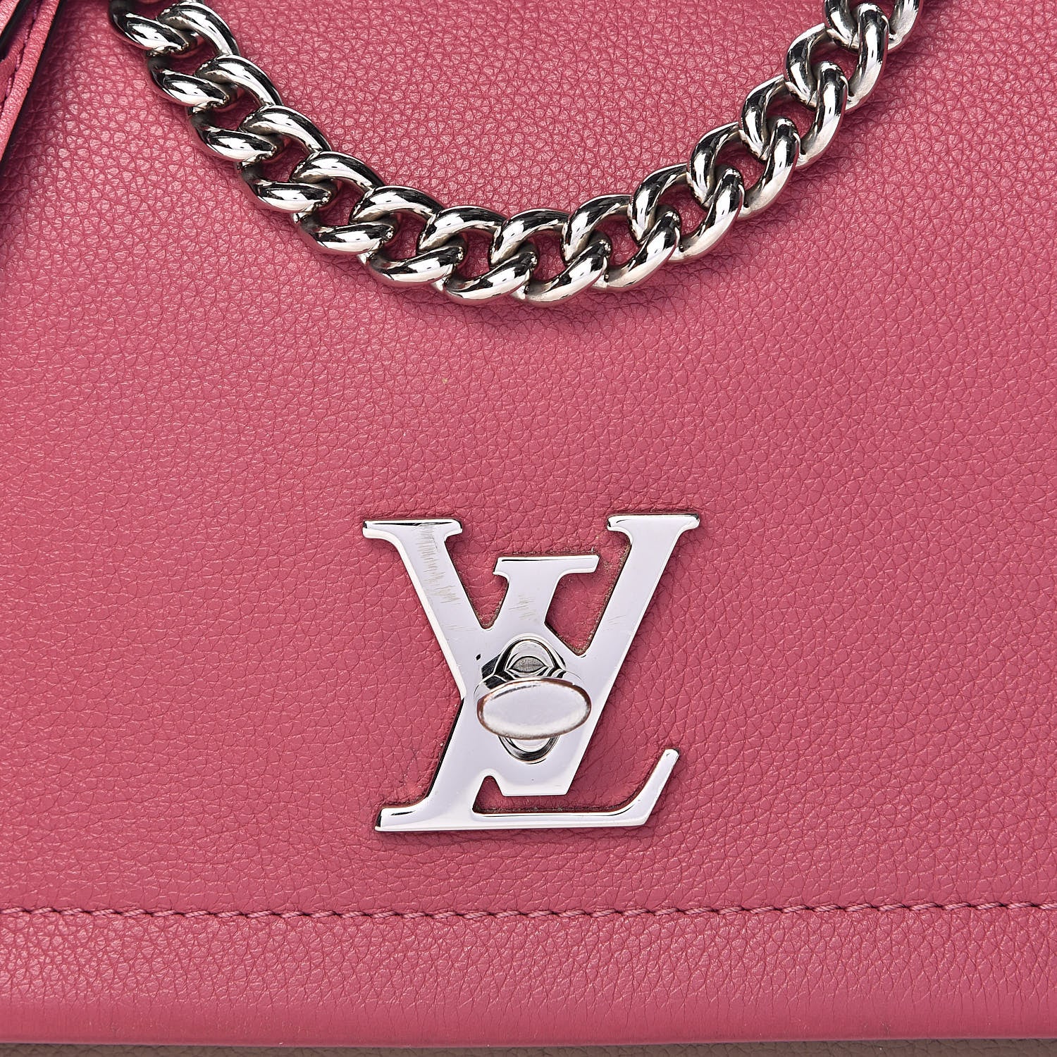 Louis Vuitton Calfskin Lockme II Chain Bag BB Rose Bruyere 11 of 11