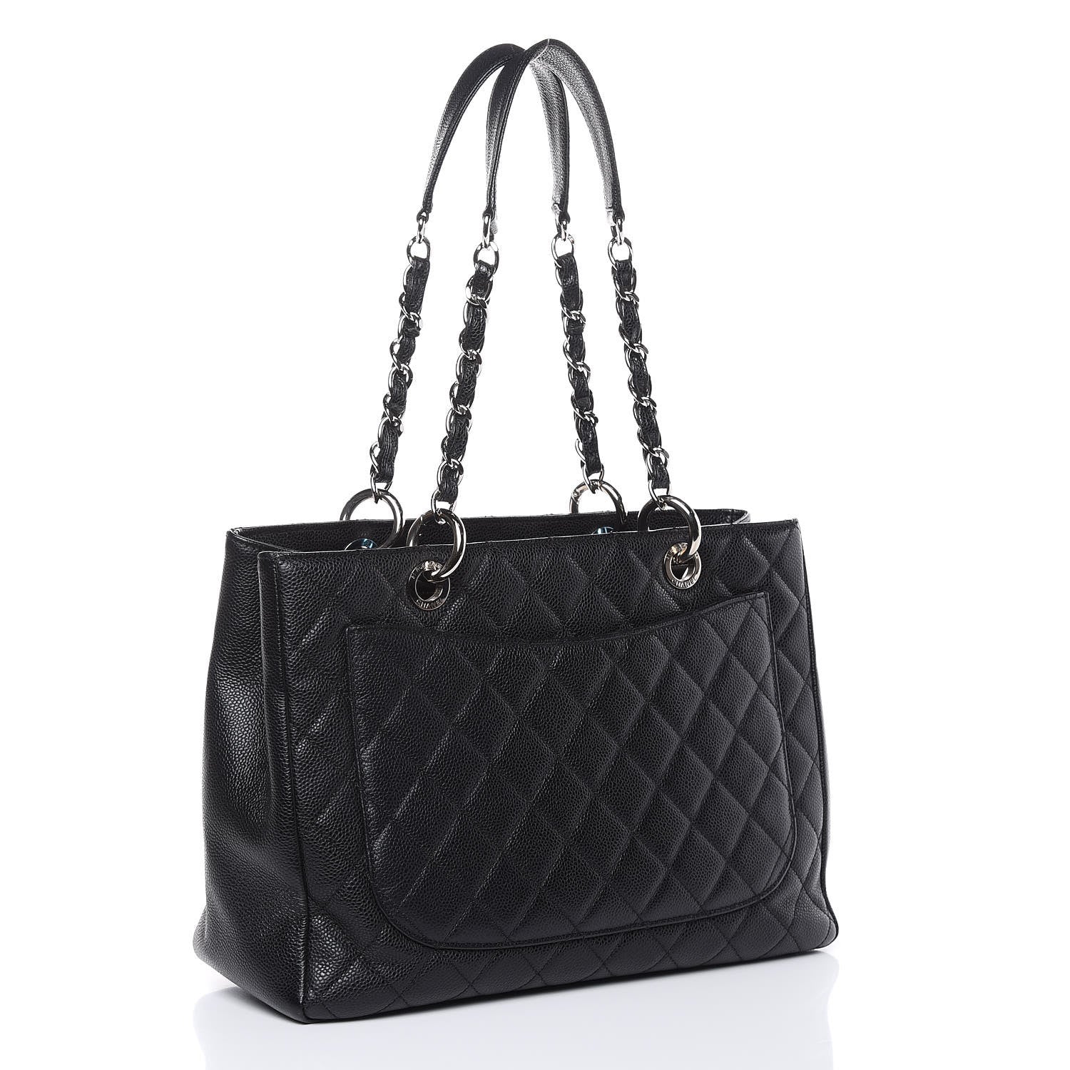 Chanel Caviar Quilted Grand Shopping Tote GST Black 3 of 10