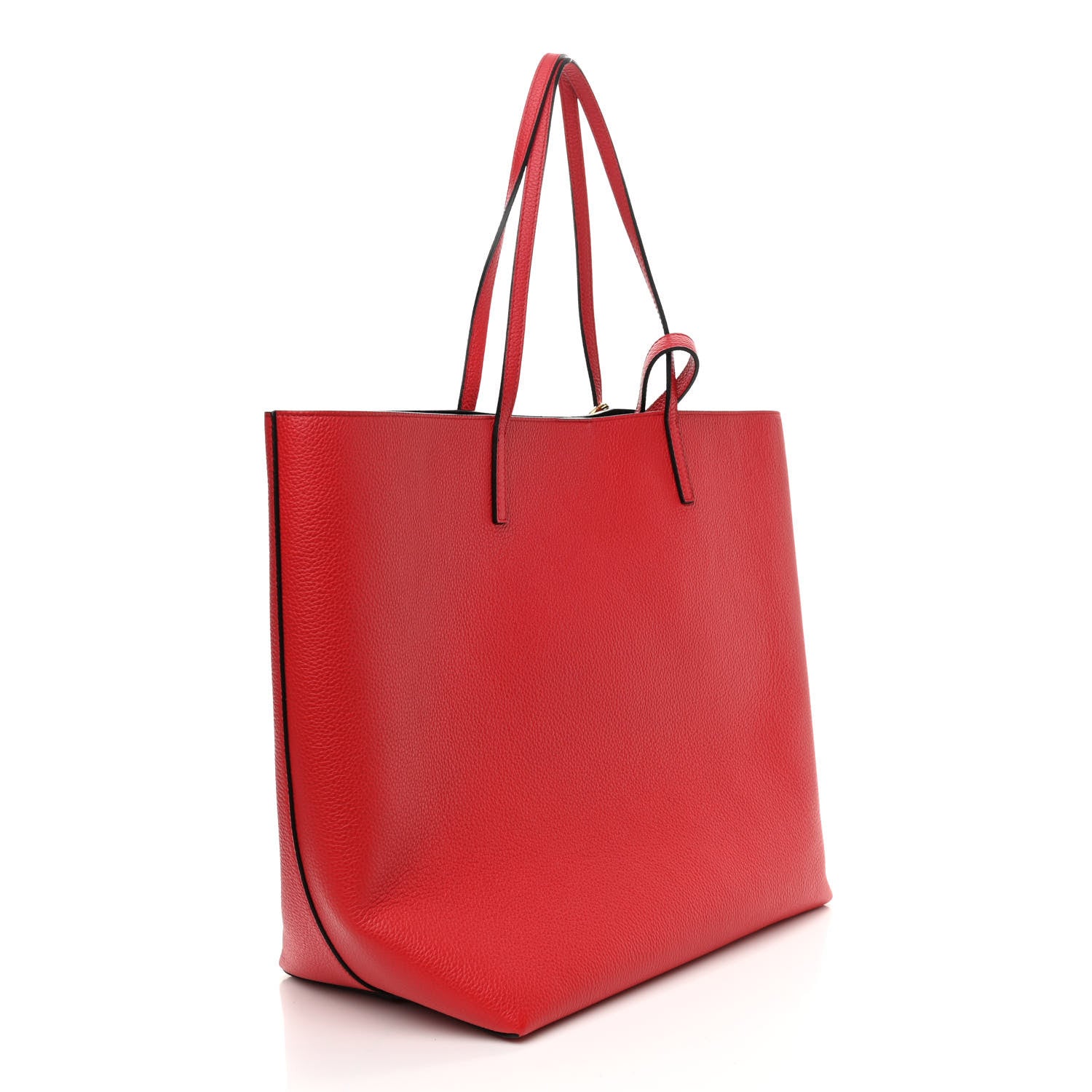 Alexander McQueen Grained Calfskin Skull Open Shopper Tote Red 3 of 9