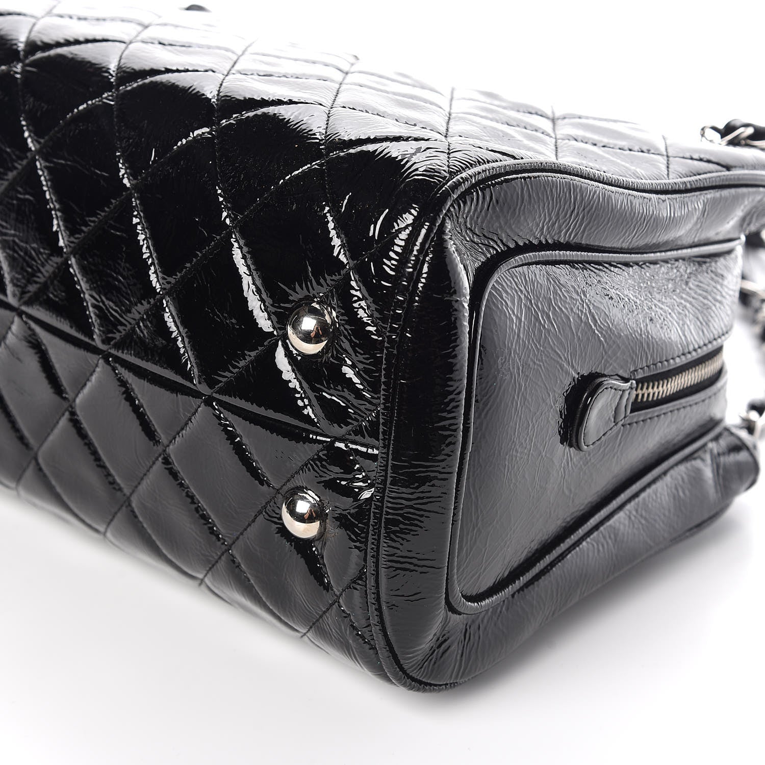 Chanel Patent Quilted Tote Black 12 of 12